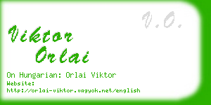 viktor orlai business card